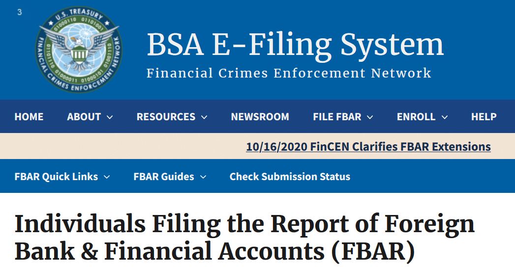 Reminder 2019 FBAR Filing Deadline Extended to 10/31 GYF